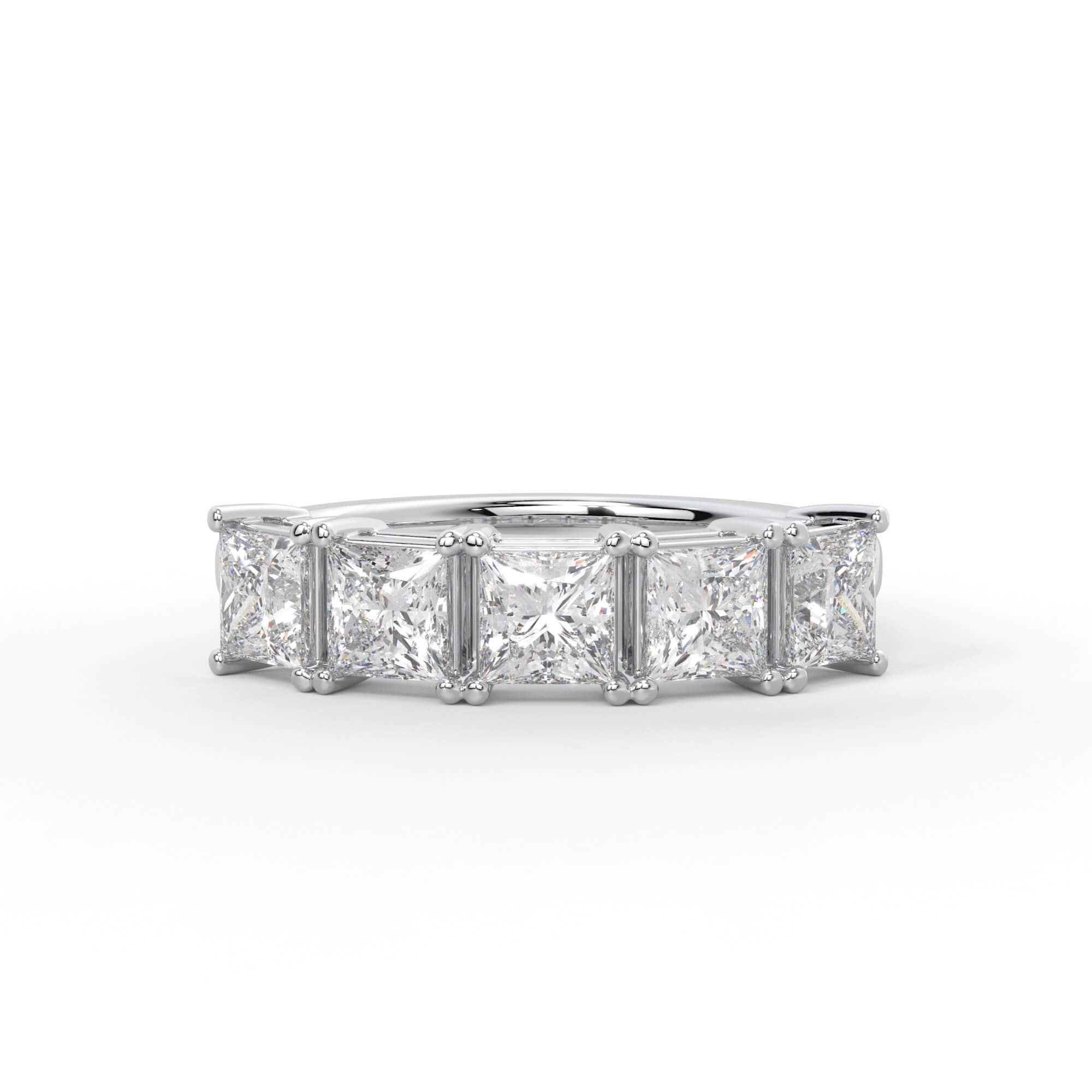 Princess Cut Five Stone Diamond Ring
