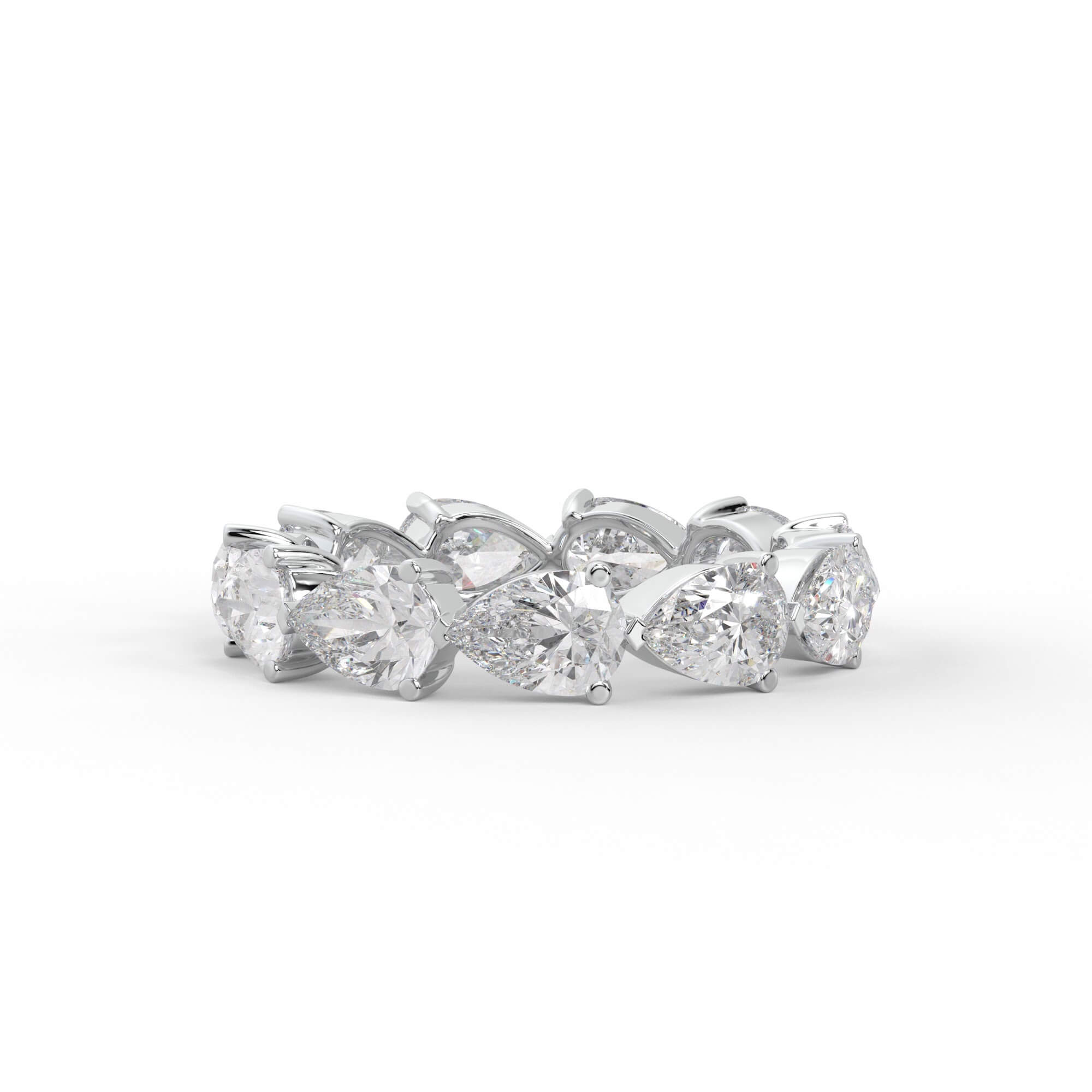 East-West Pear Diamond Eternity Band