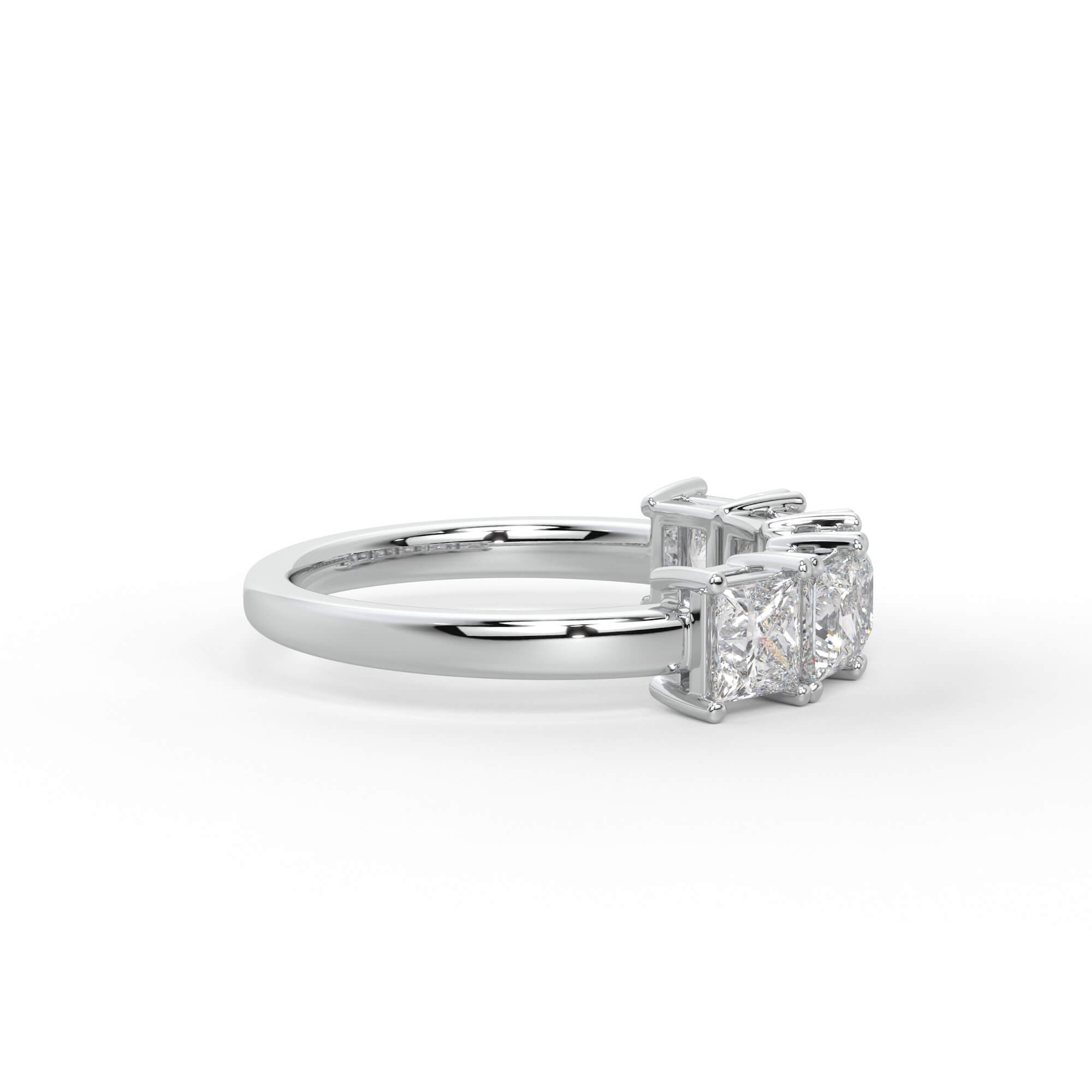 Princess Cut Five Stone Diamond Ring
