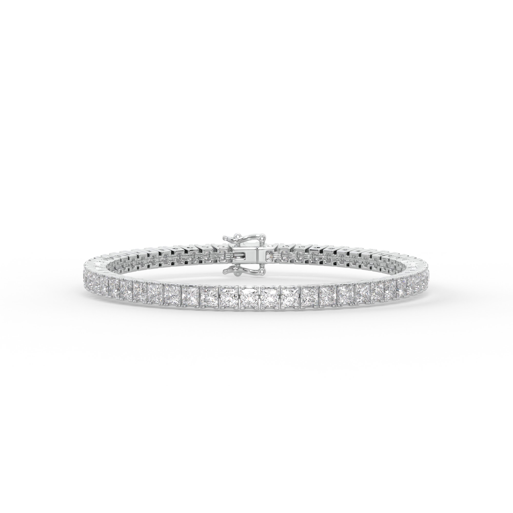 Princess Cut Diamond Tennis Bracelet