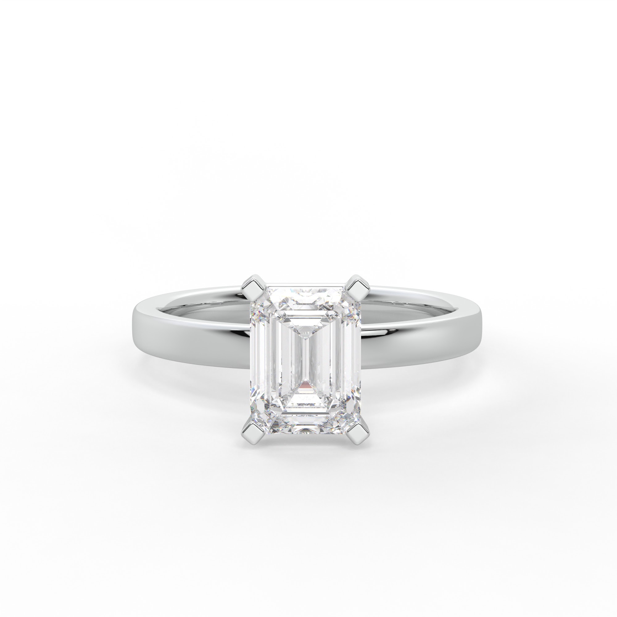 Classic 4-Prong Diamond Solitaire Ring Setting