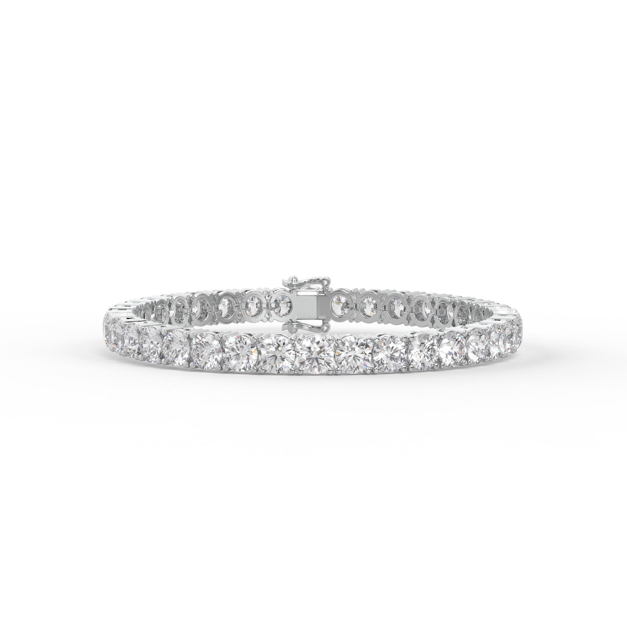 Round Diamond Prong Set Tennis Bracelet