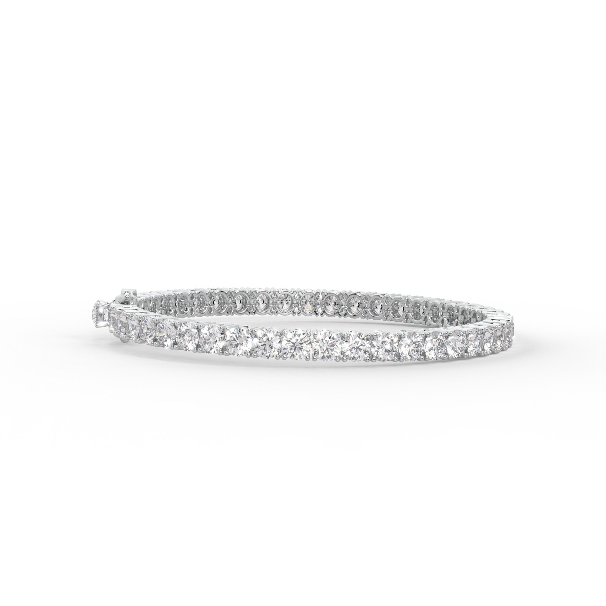 Round Diamond Classic Prong Set Tennis Bracelet