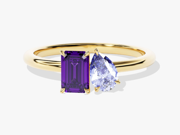 Toi et Moi Birthstone Ring
