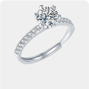 GIA 0.96 Carat I-SI2 Excellent Cut Round Diamond 2mm Knife Edge Solitaire Engagement Ring